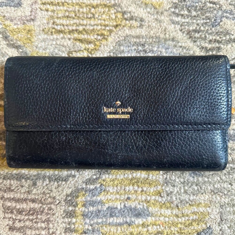 Kate Spade Black Leather Wallet